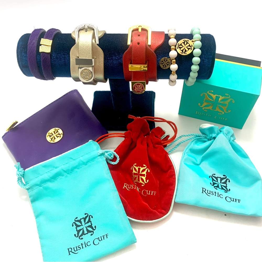 Rustic Cuff Bracelet Bundle Set With Cases Jewler… - image 3